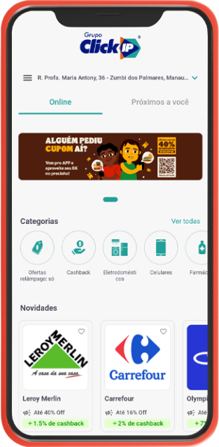imagem de um case com o aplicativo do click ip vantagens